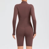 Zingj Long Sleeve Joined Suit Dance Fitness Sports Joined Suit Belly Tight Yoga Suit 51002-Outfit