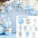 Silver Macaron Birthday Balloon Garland Arch Kit Party Foil Metal Balon Weding Baby Shower Birthday Party Decor Kids Adults
