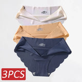 Seamless Silk Panties Women Underwear Sexy Female Underpants Briefs Woman Lingerie Underwear Ice Silk