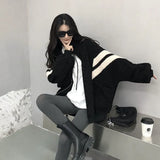 Autumn Kawaii Teddy Bear Fur Oversize Hoodies Harajuku Women Bomber Jacket Faux Lambs Coat Fleece Plus Size