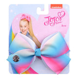 Bows Jojo Siwa Rainbow Printed Knot Ribbon Bow For Girls Handmade Boutique Hair Clip Children Hair