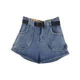 Women Hot Sale S-5xl Denim Cozy Ladies Wide Leg Trousers All-match High Waist Pocket College Street Wear Design Ins