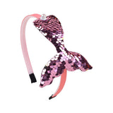 Inches Multi-layer Sequins Mermaid Headbands For Girls Rainbow Mermaid Pearls Hair Bands Handmade Headwear Hair