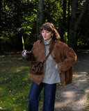 Brown Suede Overshirt- Outfit