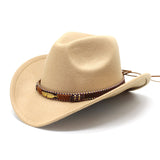Women Vintage Cowboy Fluffy Hat with Rhinestone Ladies Girls Cowgirl Glitter Hat Cap Headwear for Fancy Dress Cosplay