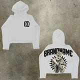 Men's Hoodie Y2K Original Hip-Hop Cartoon Graphic Print Pullover Fashion Leisure Loose Sports Shirt