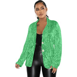 Zingj New Women's Casual Sequin Suit
