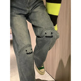 Size Women's Jeans High Waist Straight Baggy Fashion Pants Streetwear Harajuku Vintage Casual Female Wide Leg Denim