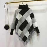 Sweater Women Turtleneck Pullovers Solid Stretch Striped Korean Top Knit Plus Size Harajuku Fall 2021 Winter