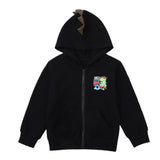 Coat Long-sleeve Dinosaur Hoodie for Kids Boys Cartoon Long-sleeved Dinosaur