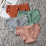Cotton Panties Women Comfortable Underwears Sexy Middle-Waisted Underpants Female Lingerie Big Size Ladies