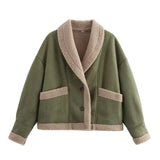 Autumn New Women's Clothing Fashion Simple Fur Collar Long-Sleeved