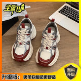 Shoes Women's 2025 New Spring Thick Soles Increase High And Soft Leisure Running Light And Low-Help