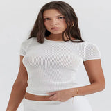 Zingj New Sexy Mesh Gauze Breathable Sports Translucent Short-Sleeved Female Jacket-Outfit