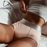 XS~3XL Plus Size Panties For Women Underwear High Waist Briefs Cotton Underpants Solid Breathable Summer Female