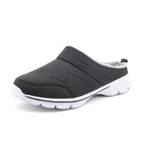 Plush Slippers Men Outdoor Heel Wrap Men Shoes EVA Anti-slip Thick Sole Platform Shoes Warm Women Winter Slipper for