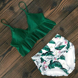 Bikinis Women Swimsuit 2021 Summer Beachwear Bathing Suits Swim Wear Padded Push up Swimwear Halter Top Bikini