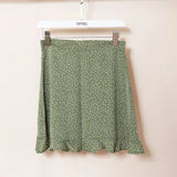 2021 Summer Skirts Polka Dot Mini Skirts Sexy A-line Ruffles Faldas
