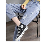 Zingj New 2024 Light Color Loose Skinny Dad Pants-Outfit