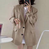 Zingj Spring And Autumn Small Suit Jacket Female Korean Version British Wind Web Celebrity Design Sense West Female Suit Women's Temperament
