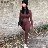 Solid Tracksuit Women Streetwear Fitness Sportswear T Shirt and Trouser Two Piece Set Women Stretch Skinny Female