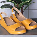 Zingj Women Sandals Flops Fashion Rome Slip-On Breathable Non-slip Shoes Woman Slides Solid Casual Female 2023 Dropshipping 211-1-Outfit