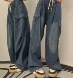 Tie Strap Baggy Cargo JeansOutfit
