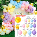 Silver Macaron Birthday Balloon Garland Arch Kit Party Foil Metal Balon Weding Baby Shower Birthday Party Decor Kids