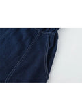 Vintage Denim Spaghetti Strap Mini Dress Streetwear Harajuku Sleeveless High Waist Female Party Club Kawaii A-line