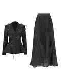 Elegance Elegant Style Suit 2025 Summer New Butterfly Suit Jacket + High-Waisted Half-Dressed Dress