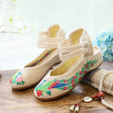 Zingj Style Embroidered Cloth Shoes And Sandals Women's Retro Dance Shoes Performance Dress With Women's