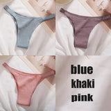 Panties Cotton Briefs Female Underpants Sexy Thong Pantys Underwear Solid Color Intimates Lingerie For Women