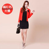 Blazers 2018 Plus Size L~4XL 5XL Outwear Casual Slim Short Lady Blasers Coats Jackets with Brooch Chaqueta Mujer