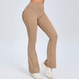 Zingj Peach Lift Hip Yoga Bell Pants Fitness Exercise Wide Leg Micro Pants High Waist Quick Dry-Outfit