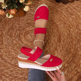 Bag Head Slope And Thick-Soled Sandals Women Waterproof Table Velvet Cold