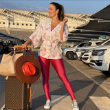 Skinny Pants Fashion Women Stretchy Leggings Sport Sweatpants Colorful Glossy Trousers Women Thin Elastic Joggers 25551 211-1-Outfit