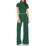 Women's Shirt Pleated Two Piece Set Loose High Waist Wide Leg Pants Suit 2022 Casual Elegant Office Ladies Female
