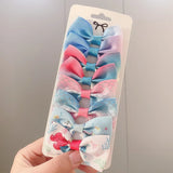 Grosgrain Ribbon Unicorn Printed Bowknot Hair Clips For Cute Girls Handmade Barrettes Hairpins Kids Hair