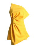 2025 New Fashion Sexy Solid Color Bow Splicing High-End Sense Slimming Bra Dress Dress