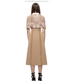Women Dress 2020 Newest Cloak Sleeve Women Long Dresses High Quality Runway Elegant Mid Calf Dress Party Night Club