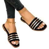 Zingj Ebay Sandals 2023 New Flat Plus Size Outdoor Slipper Woman- Outfit