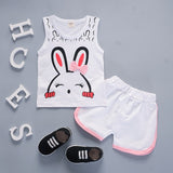 Pieces Cotton Girls Clothing Sets Summer Vest Sleeveless Children Sets Fashion Girls Clothes Suit Casual Floral Outfits