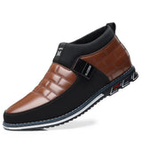 Zingj Middle Top Casual Men's Shoes Round Head Front Strap Men's Tooling Shoes Fashion Plus Size Shoes 46