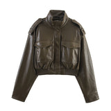 Women's Fashion Leisure And Leisure Long Sleeves Short Coat