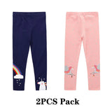 Girl Leggings Trousers Kids Pants Elastic Waistband Girls Pants Skinny Print Cartoon Unicorn Children Leggings
