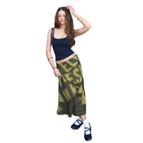 Summer New Women's Fashion Trend Letter Print Pixel Wind Pocket Hip