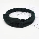 Headband Cross Top Knot Elastic Hair Bands Soft Solid Color Girls Hairband Hair Accessories Twisted Knotted