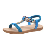 Summer New Fashion Trend Women's Sandals Elastic Belt Lightweight And Comfortable Sandals Plus Size