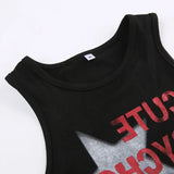 Star Print Side Cutout Tie Crop Tank TopOutfit