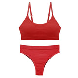Seamless Tanks Tops Bras Set Female Underwear Wireless Bra Crop Top Women Low Waist Underpants Soft Bralette